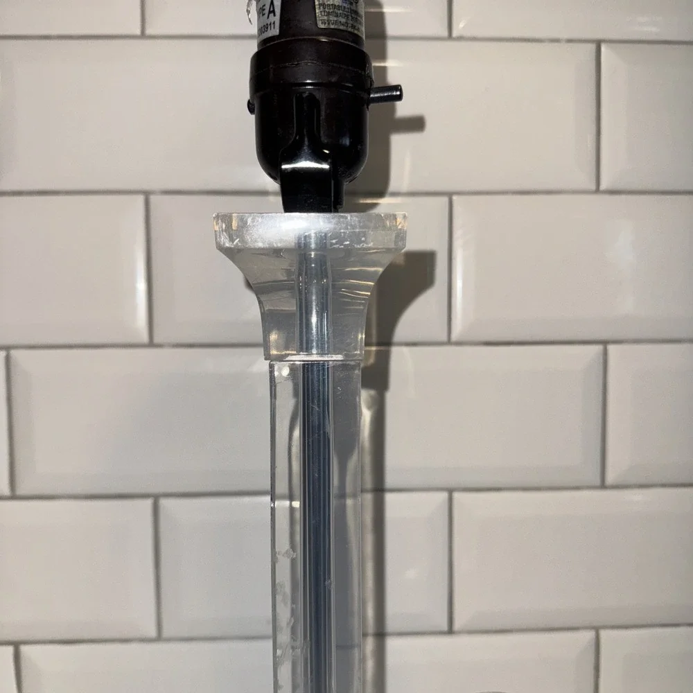 Vintage‎ Rare MCM Clear Lucite Lamp GW997